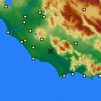 Nearby Forecast Locations - Latina - Map