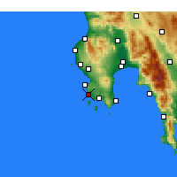 Nearby Forecast Locations - Methoni - Map