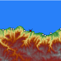 Nearby Forecast Locations - Trabzon - Map