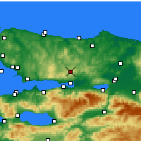 Nearby Forecast Locations - Köseköy - Map