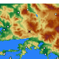 Nearby Forecast Locations - Muğla - Map