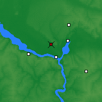 Nearby Forecast Locations - Dnipro - Map