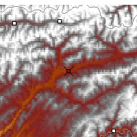 Nearby Forecast Locations - Gharm - Map