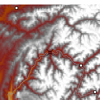 Nearby Forecast Locations - Kalaj Humo Valley - Map