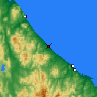 Nearby Forecast Locations - Ōmu - Map
