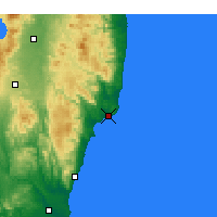 Nearby Forecast Locations - Onahama - Map