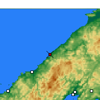 Nearby Forecast Locations - Hamada - Map