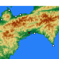 Nearby Forecast Locations - Kōchi - Map