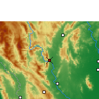 Nearby Forecast Locations - Bhumibol Dam - Mapa