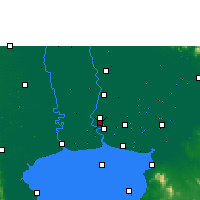 Nearby Forecast Locations - Bangkok Port - Map