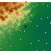 Nearby Forecast Locations - Wan Xian/HEB - Map