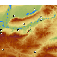 Nearby Forecast Locations - Lingbao - Mapa