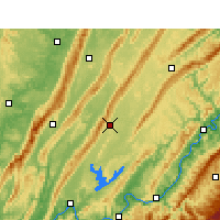 Nearby Forecast Locations - Dianjiang - Map