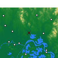 Nearby Forecast Locations - Huangpi - Map