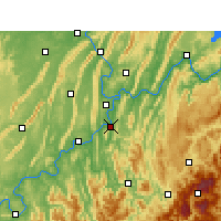 Nearby Forecast Locations - Ba Xian - Map