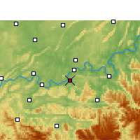 Nearby Forecast Locations - Naxi - Map