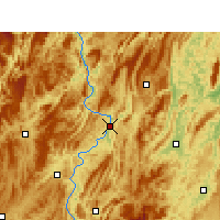 Nearby Forecast Locations - Yanhe - Map