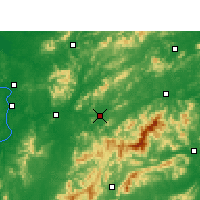 Nearby Forecast Locations - Pingxiang - Map