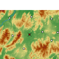 Nearby Forecast Locations - Dao Xian - Map