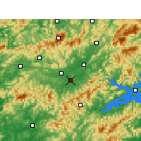 Nearby Forecast Locations - Tunxi - Map