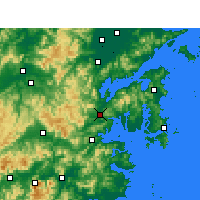 Nearby Forecast Locations - Ninghai - Map