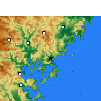 Nearby Forecast Locations - Xiapu - Map