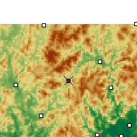 Nearby Forecast Locations - Longyan - Map