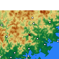 Nearby Forecast Locations - Anxi/ANH - Map