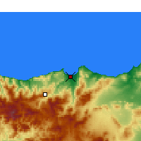 Nearby Forecast Locations - Al Hoceima - Mapa