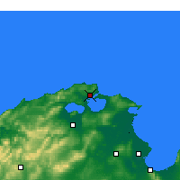 Nearby Forecast Locations - Bizerte - Mapa
