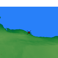 Nearby Forecast Locations - Tobruk - Map