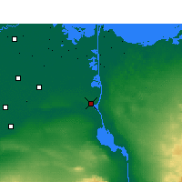 Nearby Forecast Locations - Ismailia - Mapa