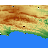 Nearby Forecast Locations - Joubertina - Map