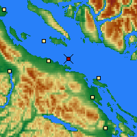 Nearby Forecast Locations - Ballenas Island - Map