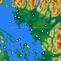 Nearby Forecast Locations - White Rock - Map
