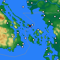 Nearby Forecast Locations - Saturna/capmon Cs - Map