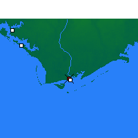 Nearby Forecast Locations - Apalachicola - Map