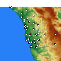 Nearby Forecast Locations - Miramar - Map