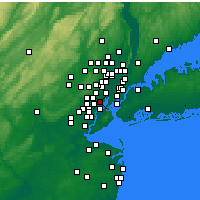 Nearby Forecast Locations - Newark - Mapa