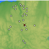 Nearby Forecast Locations - Akron - Map