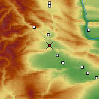 Nearby Forecast Locations - Yakima - Mapa
