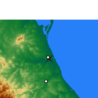 Nearby Forecast Locations - Tuxpan - Map