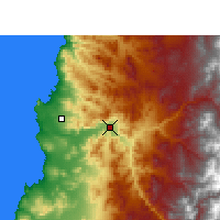 Nearby Forecast Locations - Copiapó - Map