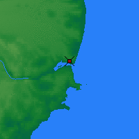 Nearby Forecast Locations - Puerto Deseado - Map