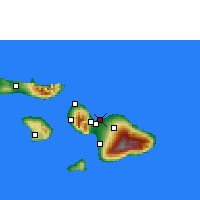 Nearby Forecast Locations - Kahului - Map