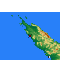 Nearby Forecast Locations - Koumac - Map