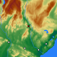 Nearby Forecast Locations - Raes Junction - Map