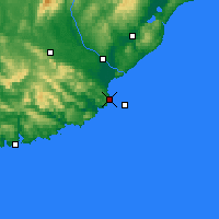 Nearby Forecast Locations - Nugget Point Aws - Map