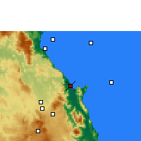 Nearby Forecast Locations - Cairns - Map