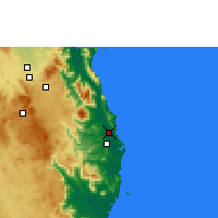Nearby Forecast Locations - Innisfail - Map